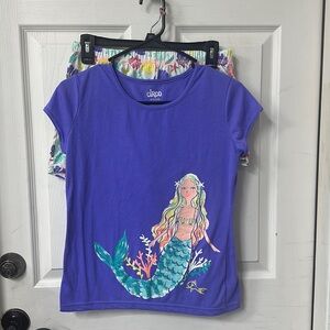 Girls XL sleepwear pj set and shirt